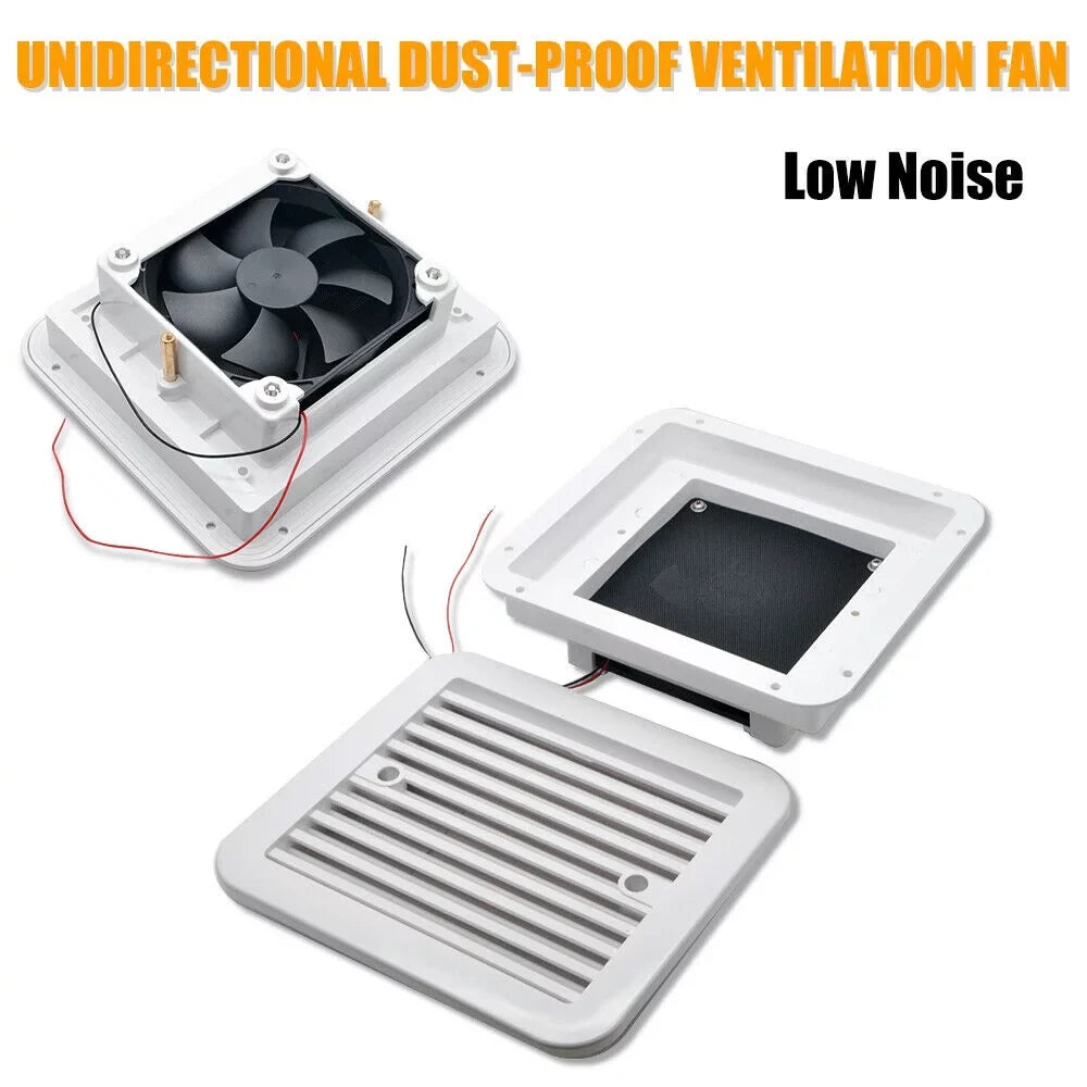 Caravan Roof Vent Wrap Opens For Easy Cleaning, Aerodynamic Design, Easily Mounts to RV With Included Hardware - (White)