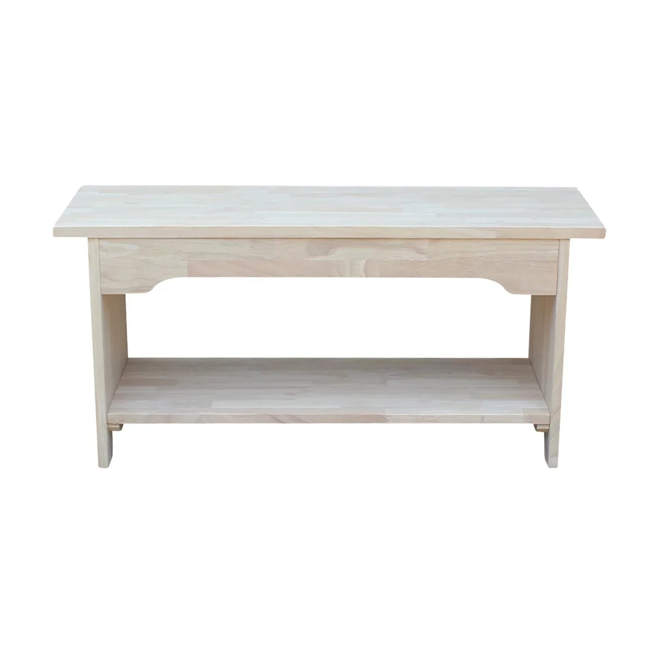International Concepts Solid Wood Indoor Brookstone Bench - 36" Long, Unfinished