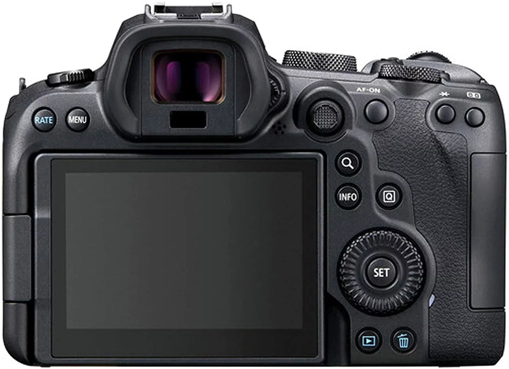 Canon EOS R6 Mirrorless Digital Camera with RF RF 24-105mm f/4 L is USM Lens + 75-300mm F/4-5.6 III Lens + 50mm f/1.8 STM Lens + 128GB Memory + Case + Tripod + Filters 42pc Bundle