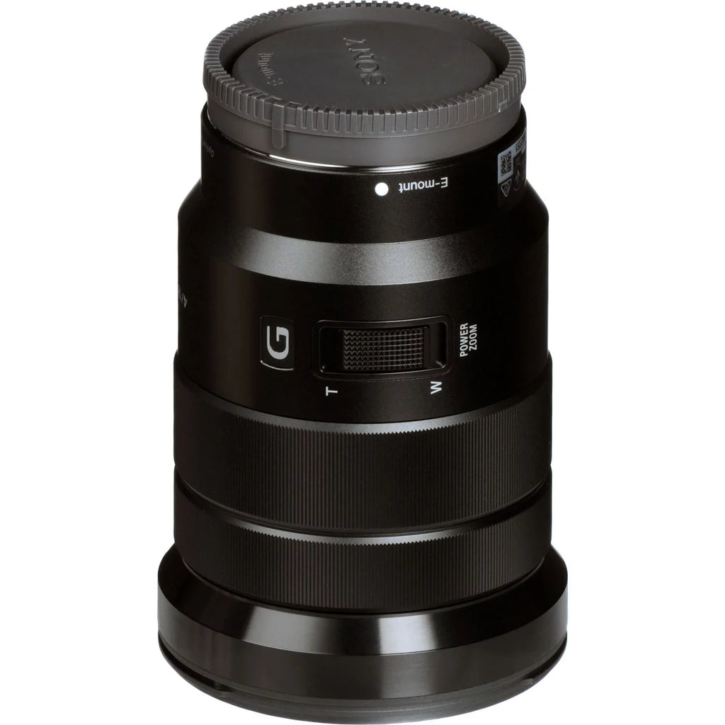 Sony E PZ 18-105mm f/4 G OSS Lens with Essential Accessory Bundle - Includes: Water Durable Lens Pouch, SanDisk 32GB Memory Card, 3 Piece Multicoated HD Filters with Case (UV,CPL, FLD), Variable Neu