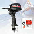 Anqidi 6.5HP 4 Stroke Outboard Motor 123CC Heavy Duty Vessel Engine with Single Cylinder Water Cooling System & CDI Ignition Tiller Control Max 6000r/min