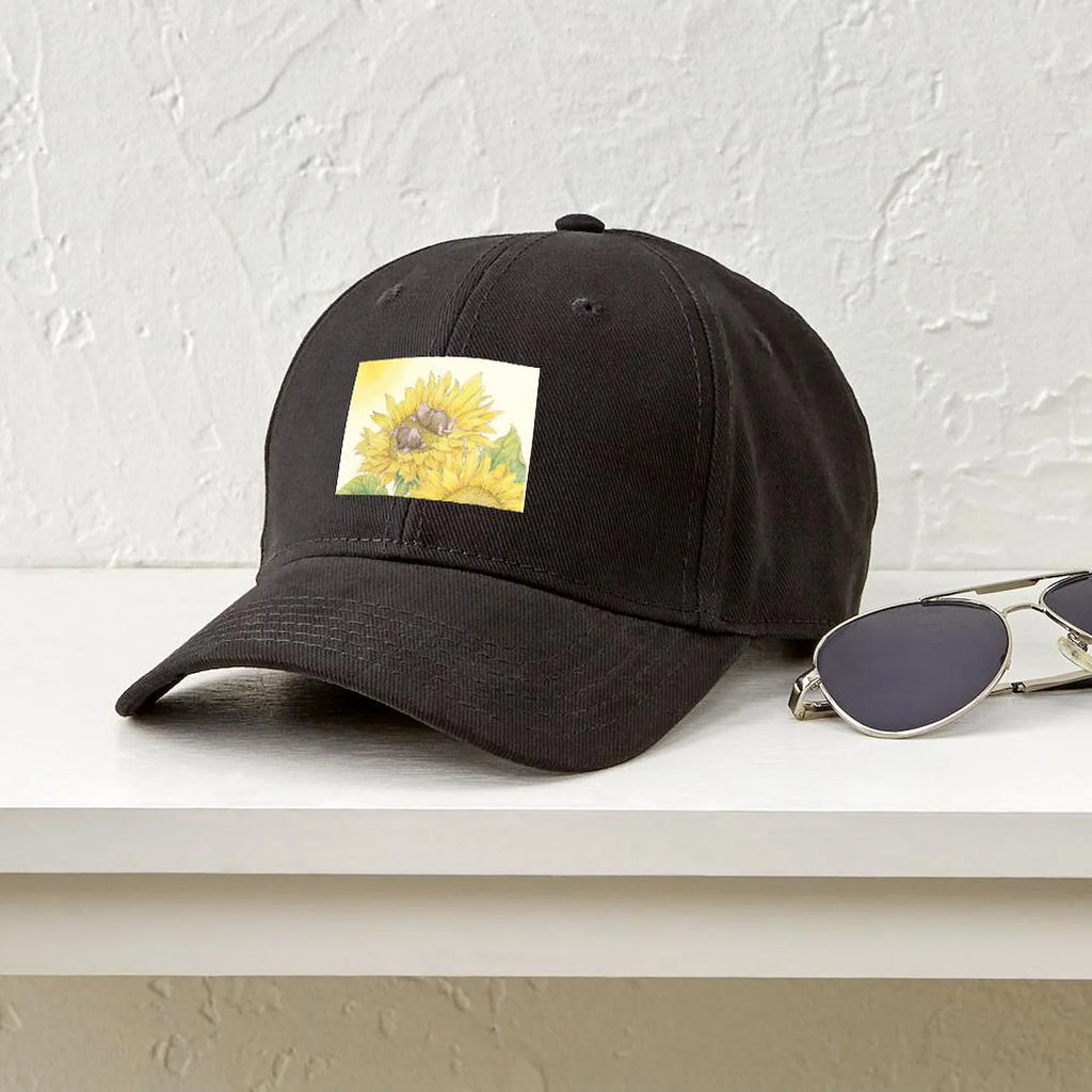 CafePress - Ray Of Sunshine Baseball Hat - Printed Adjustable Cotton Canvas Black Baseball Hat