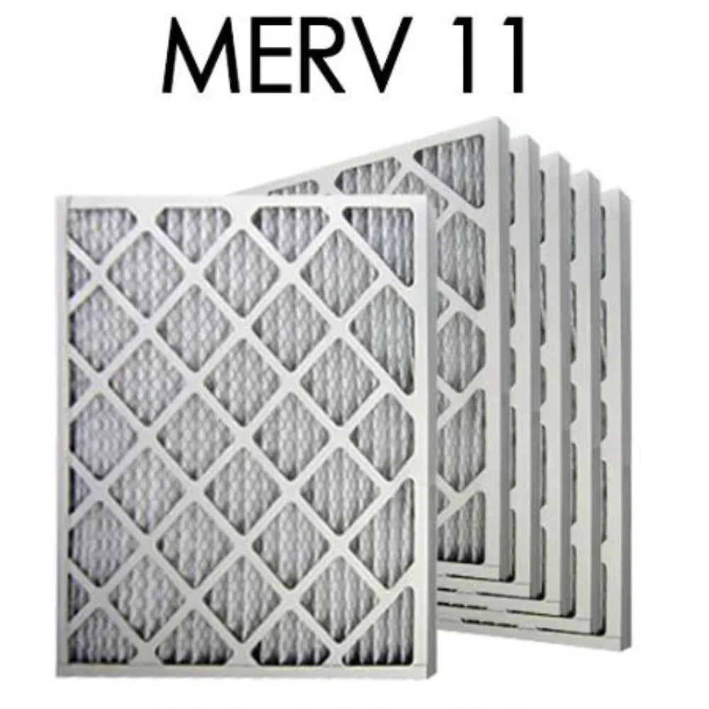 20x22x1 MERV 11 Pleated Air Filter 6PK | 19.5x21.5x.75 - Actual Size