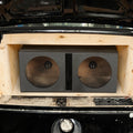 QPower QBOMB15V Dual 15" Vented Port Subwoofer Sub Box w/ Bedliner Spray