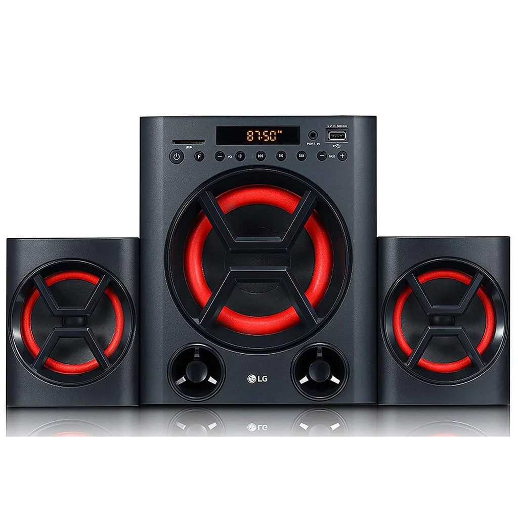 LG XBOOM LK72B 40W 2.1 Channel Bluetooth Home Theatre System, Black/Red (Used - Good)