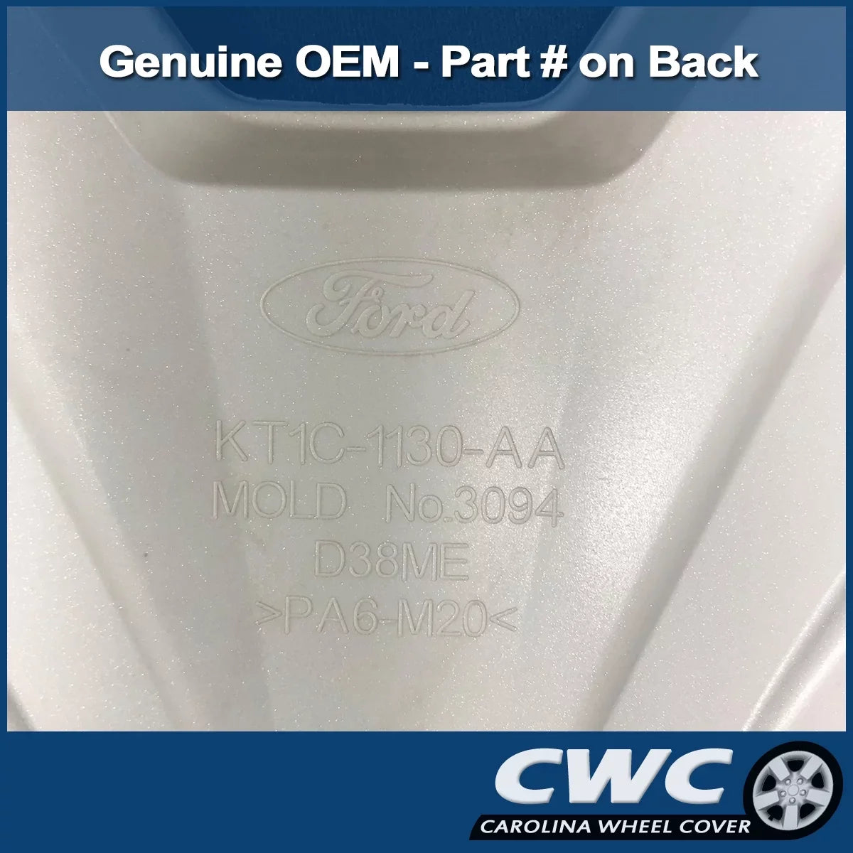 OEM Genuine Wheel Protection Fits 2019-2022 Ford Transit Connect - Professionally Refinished Like New - 16in Replacement Single Hubcap