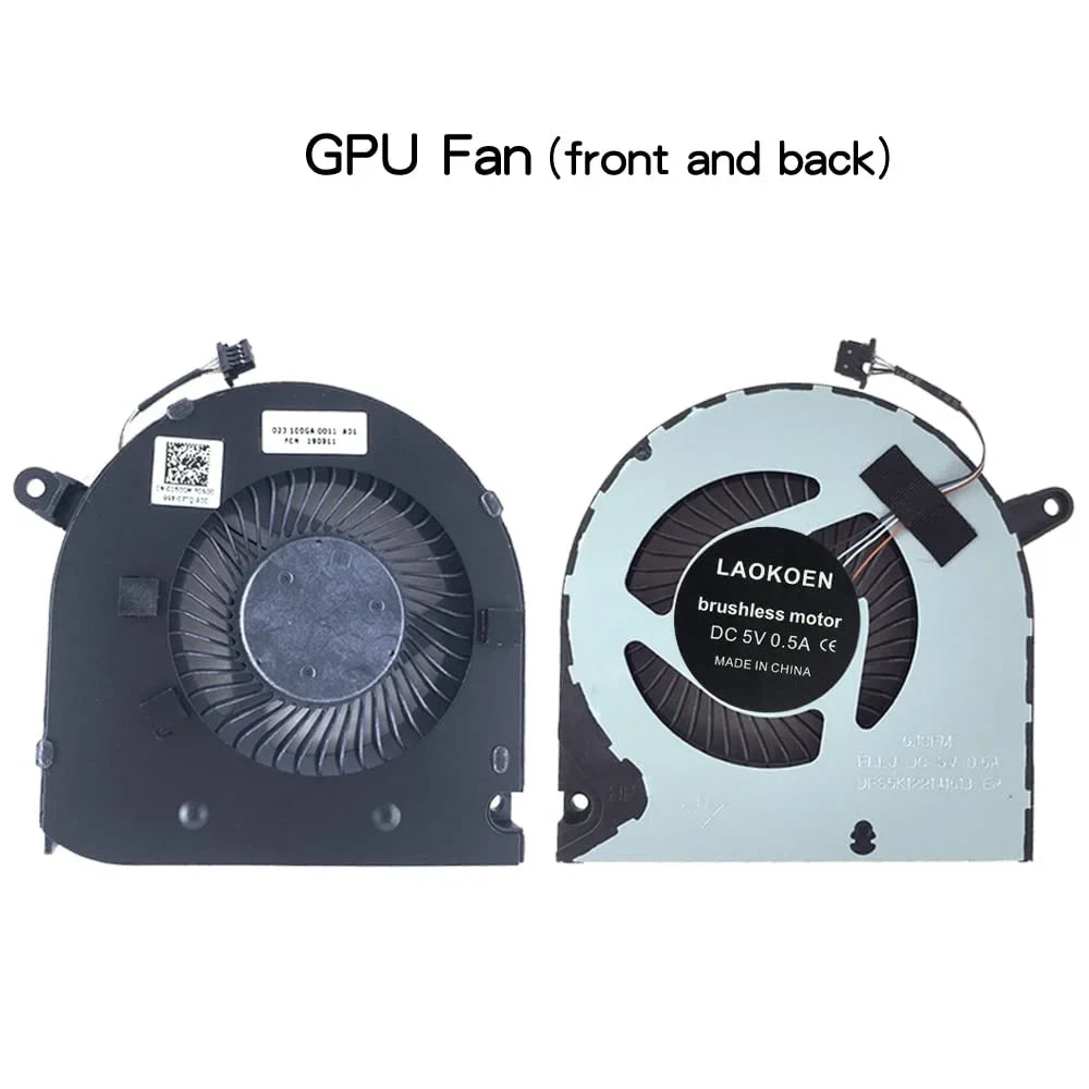 New Replacement Cooling Fans for G3 3590 G3-3590 Series Laptop FLLK FLLJ P/N: 0160GM 04NYWG EG75070S1-1C060-S9A