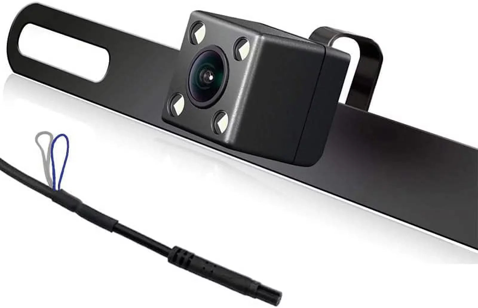 CAM122 Backup Camera Frame License Plate HD Night Vision Rear View 170° Angle Waterproof Fitting with Jensen Car Radio CAR110W CAR710 CAR710X CAR8000 CAR910W CAR910X CDR7011 CM901MIR CMR2720
