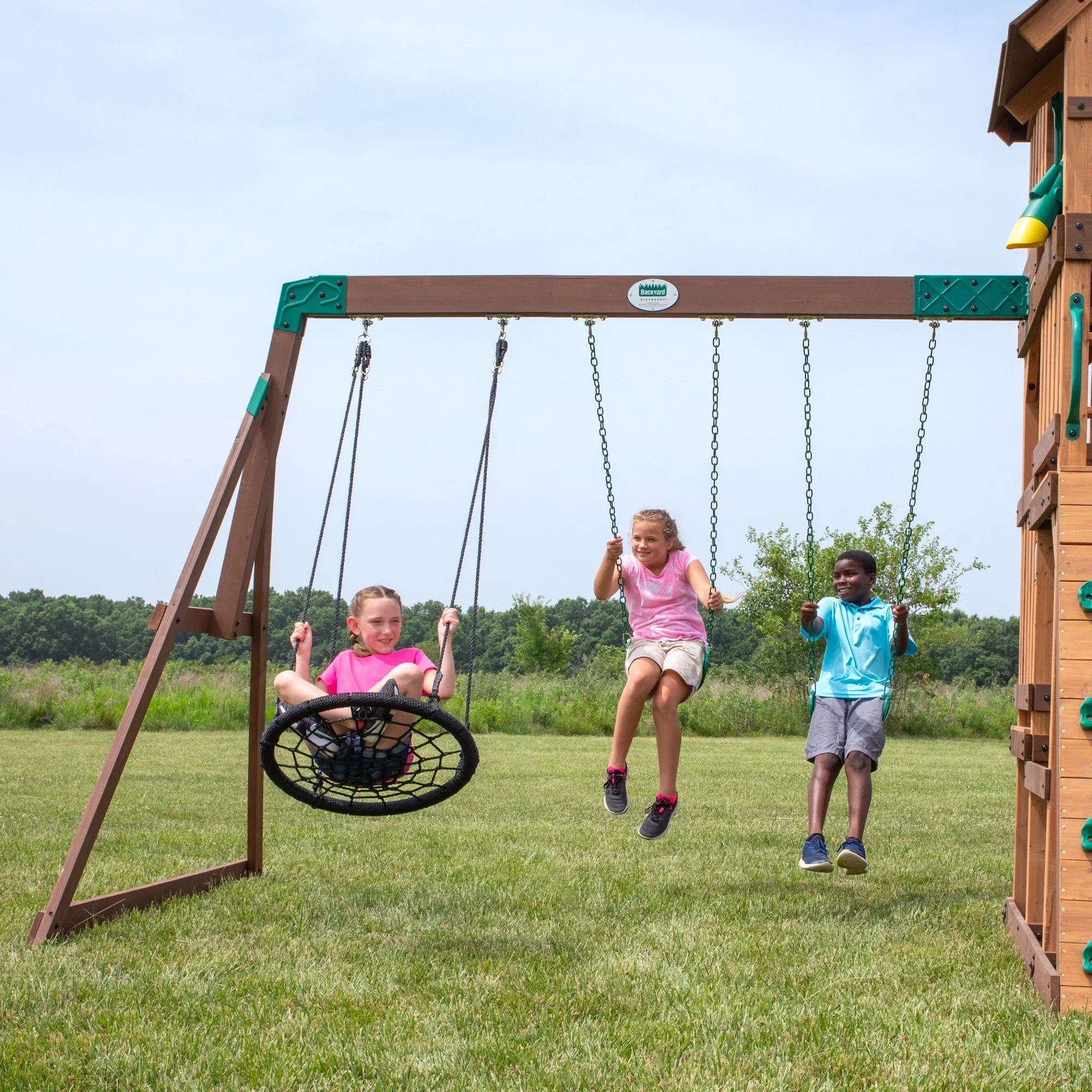 Backyard Wrap Highlander Swing Set