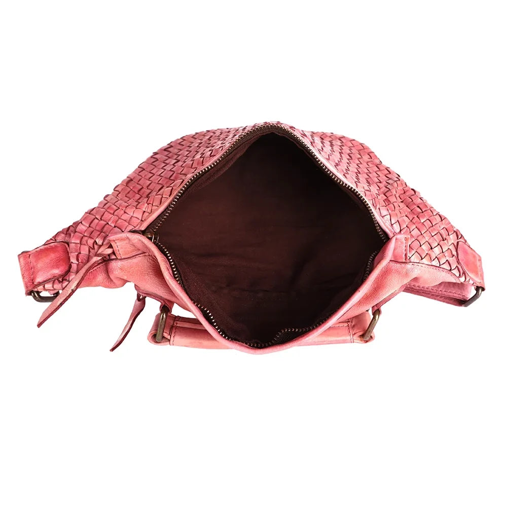 NM Never Mind Nmbgm148C Fanny Pack Vintage Handmade Genuine Cowhide Leather Women Bag Western Handbag Purse