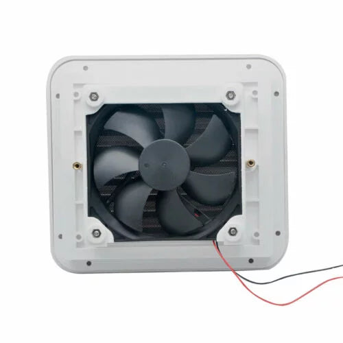 Caravan Roof Vent Wrap Opens For Easy Cleaning, Aerodynamic Design, Easily Mounts to RV With Included Hardware - (White)