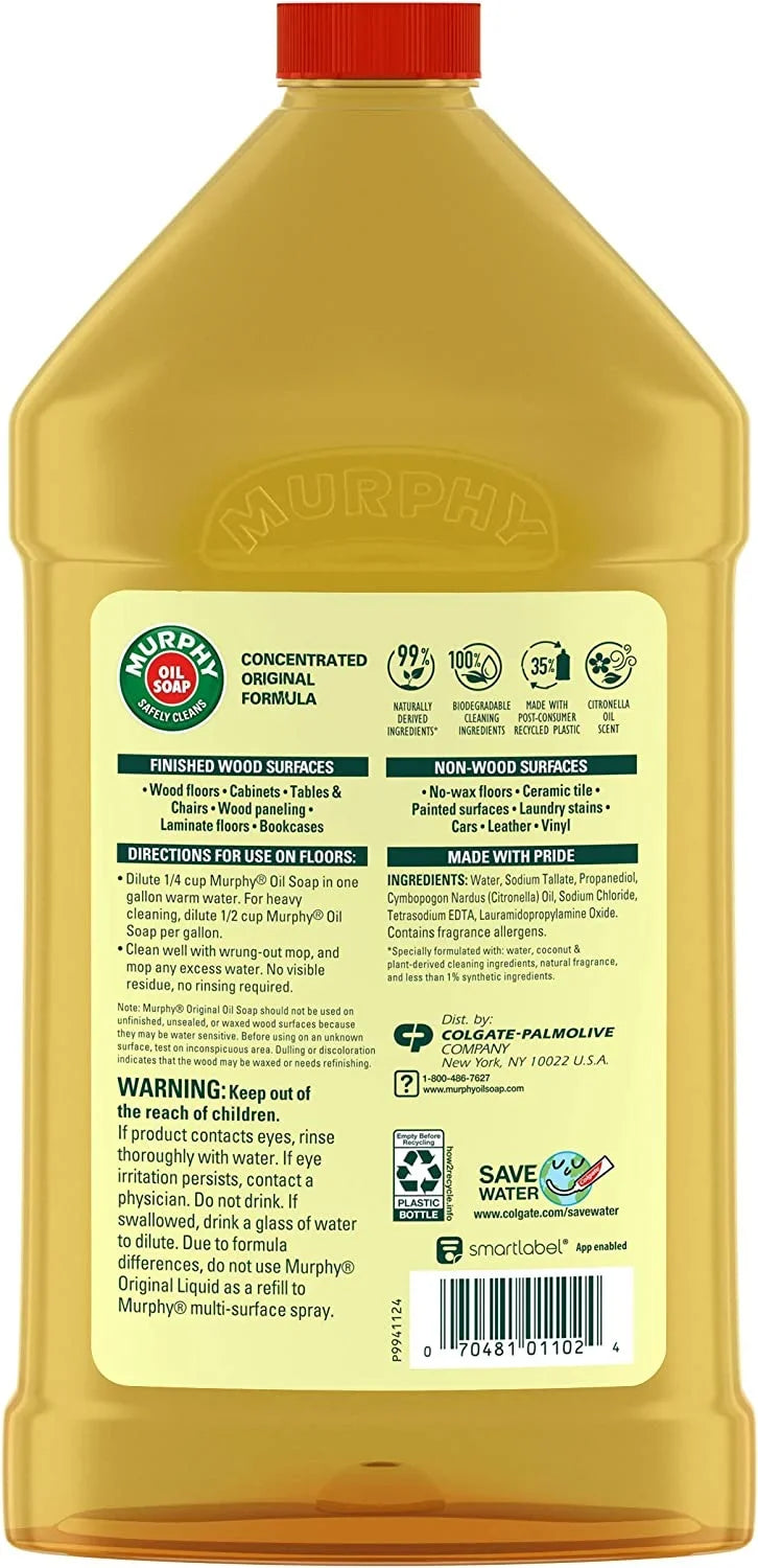 Murphy Oil Soap Wood Cleaner, Original, 32 Ounce, 3 Pack