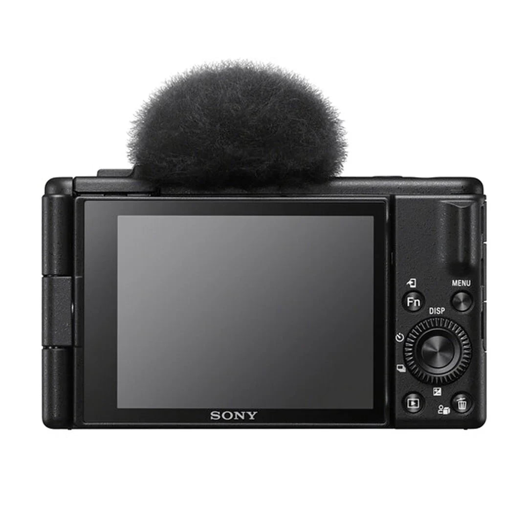Sony ZV-1F Vlogging Camera (Black) with SanDisk 64GB Memory Card + Tripod + ZeeTech Accessory Bundle