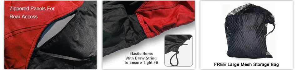 Environment Jet Ski Wrap For SEA DOO GTX SC 2005 - RED / Black Color - All Condition - Trailerable - Protects from Rain, Sun, UV Rays, And More! Includes Trailer Straps And Storage Bag