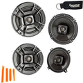 Polk Audio - A Pair Of DB652 6.5" Coaxial and A Pair Of DB522 5.25" Speakers - Bundle Includes 2 Pair