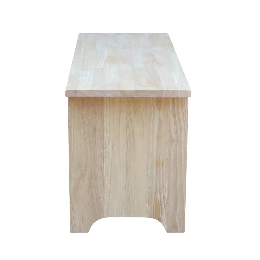 International Concepts Solid Wood Indoor Brookstone Bench - 36" Long, Unfinished