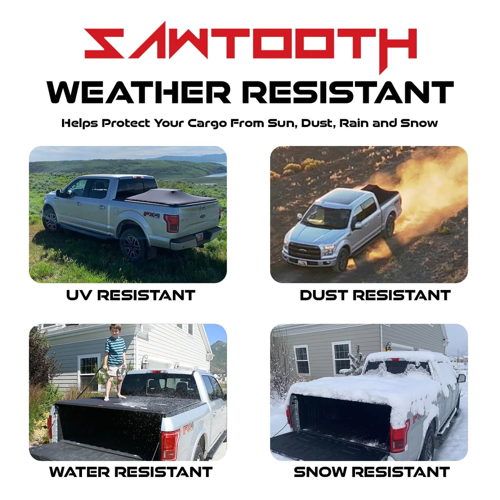 Sawtooth Expandable Tonneau Protection | Fitting with 2019-Present Ram 1500, 2500, 3500 | 5'-7" Bed
