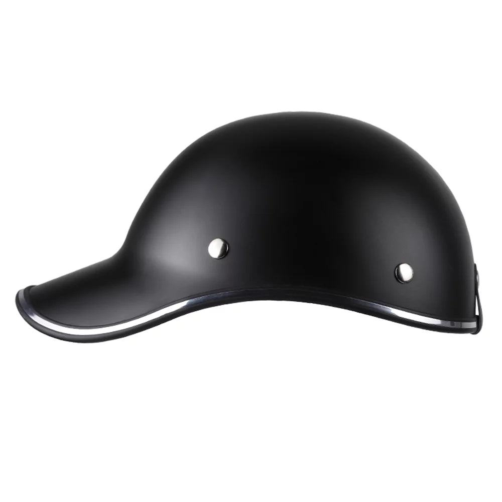 Half Helmet for Motorcycle, Bike, and Baseball Cap - Suitable for Men and Women Adults
