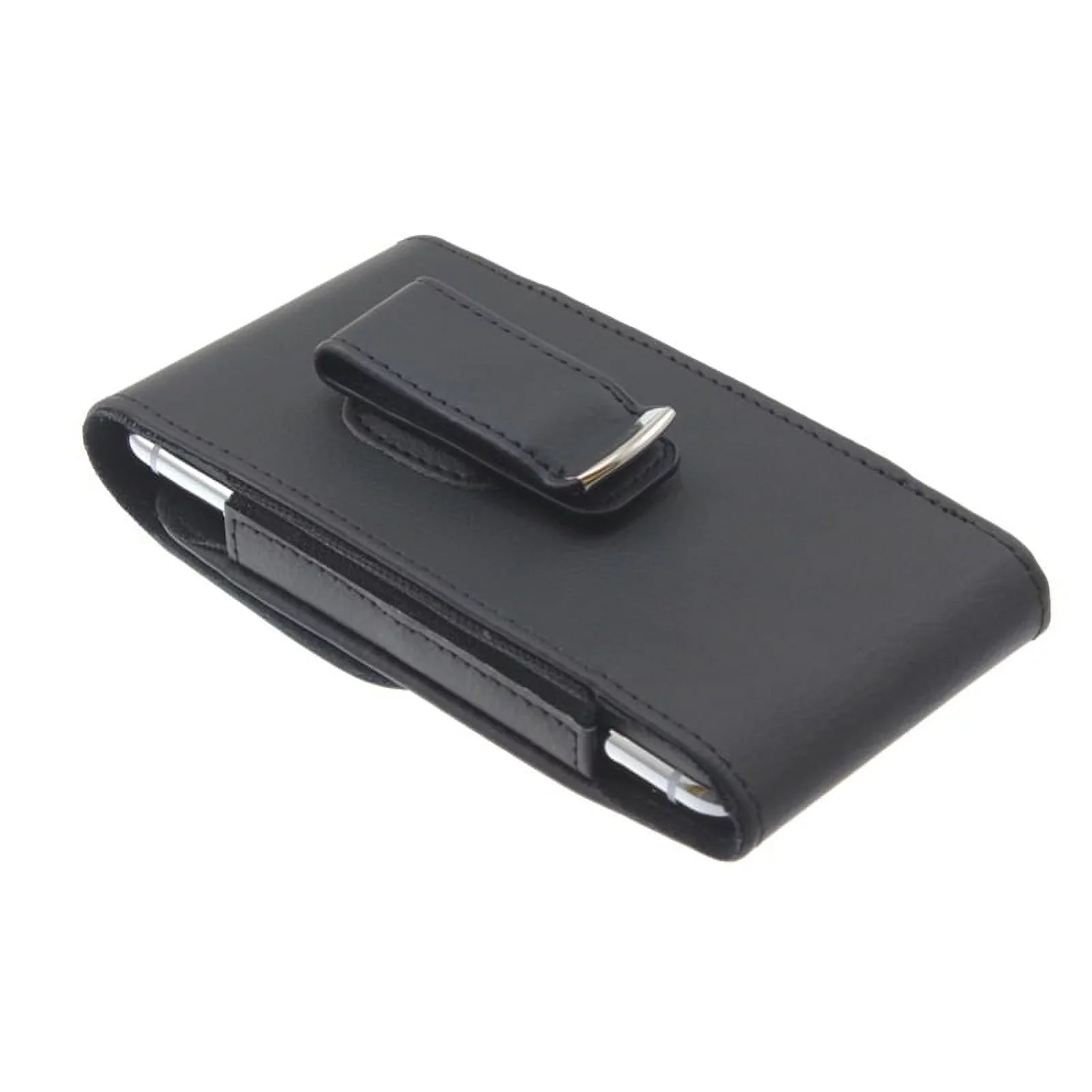 Black Leather Case w Headset OEM 3.5mm Handsfree Earphones L5K for LG G6 G8 ThinQ, G7 ThinQ - Motorola One, Moto X4 X Play G7 Play, Droid Maxx 2 - Nokia 8 - Samsung Galaxy S9, S8 S7 Edge