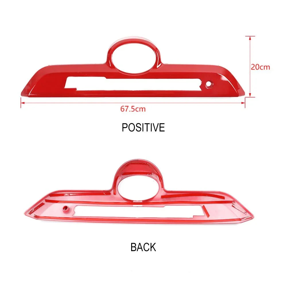 Teledu Red Rear Trunk Tailgate Handle Frame Decor Coating Trim Bezels 4Runner