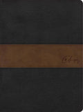RVR 1960 Biblia de estudio Spurgeon, negro/marrón símil piel Coating