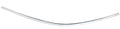 Bumper Trim Fitting With 2012-2014 Mercedes Benz C250 C300 Rear, Left Driver Side, Outer Chrome