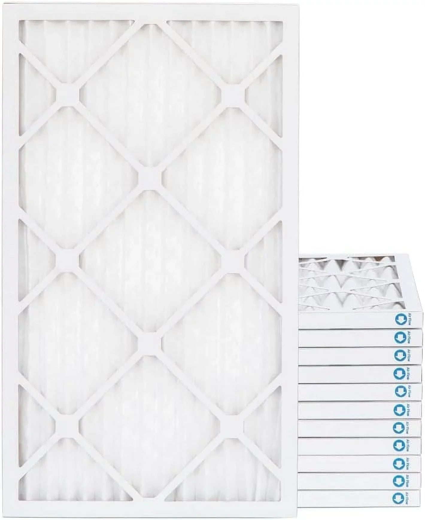 16X25x1 MERV 8 Pleated HV Furne 1" Inch Air Filters By Pamlico. Case Of 12. Ext Size: 15-1/2 X 24-1/2 X 3/4