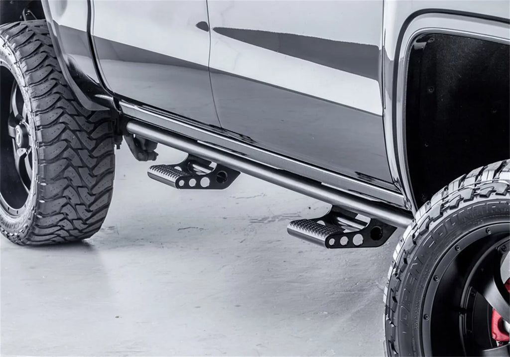N-Fab by RealTruck Rocker Rails-Cab Len (2 Steps) Matching with 2019 Ranger 5Ft. Supercrew-Textured Black