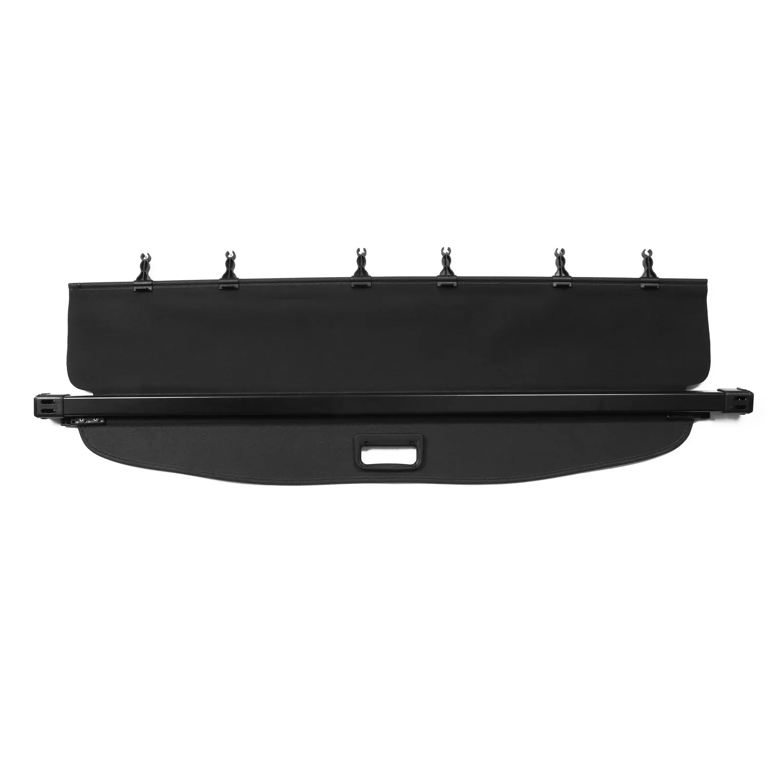 Ikon Motorsports Cargo Wrap Fitting With 2014-2018 Subaru Forester (Only Fit Automatic Rear Gate) PVC & Aluminum Rod Black Security Rear Trunk Wrap Security Retractable Shield