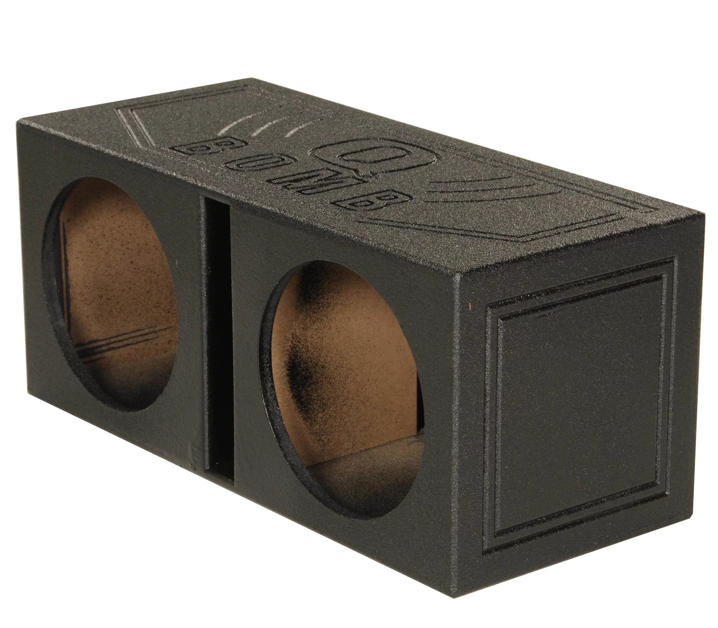 QPower QBOMB15V Dual 15" Vented Port Subwoofer Sub Box w/ Bedliner Spray