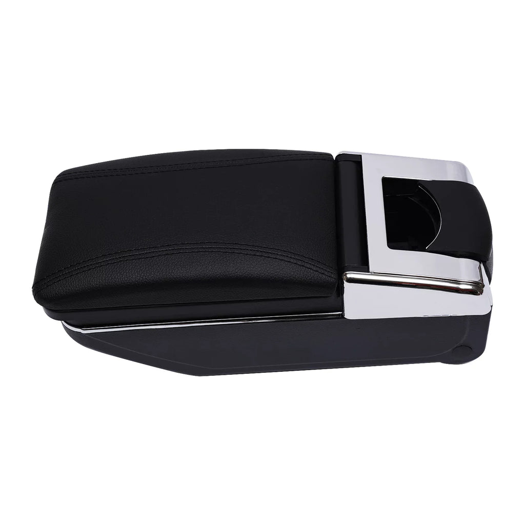 ZhdnBhnos Car Armrest Storage Box Container Rotatable Arm Rest Holder Center Console Black For Nissan Versa/Tiida/Latio 2007-2011
