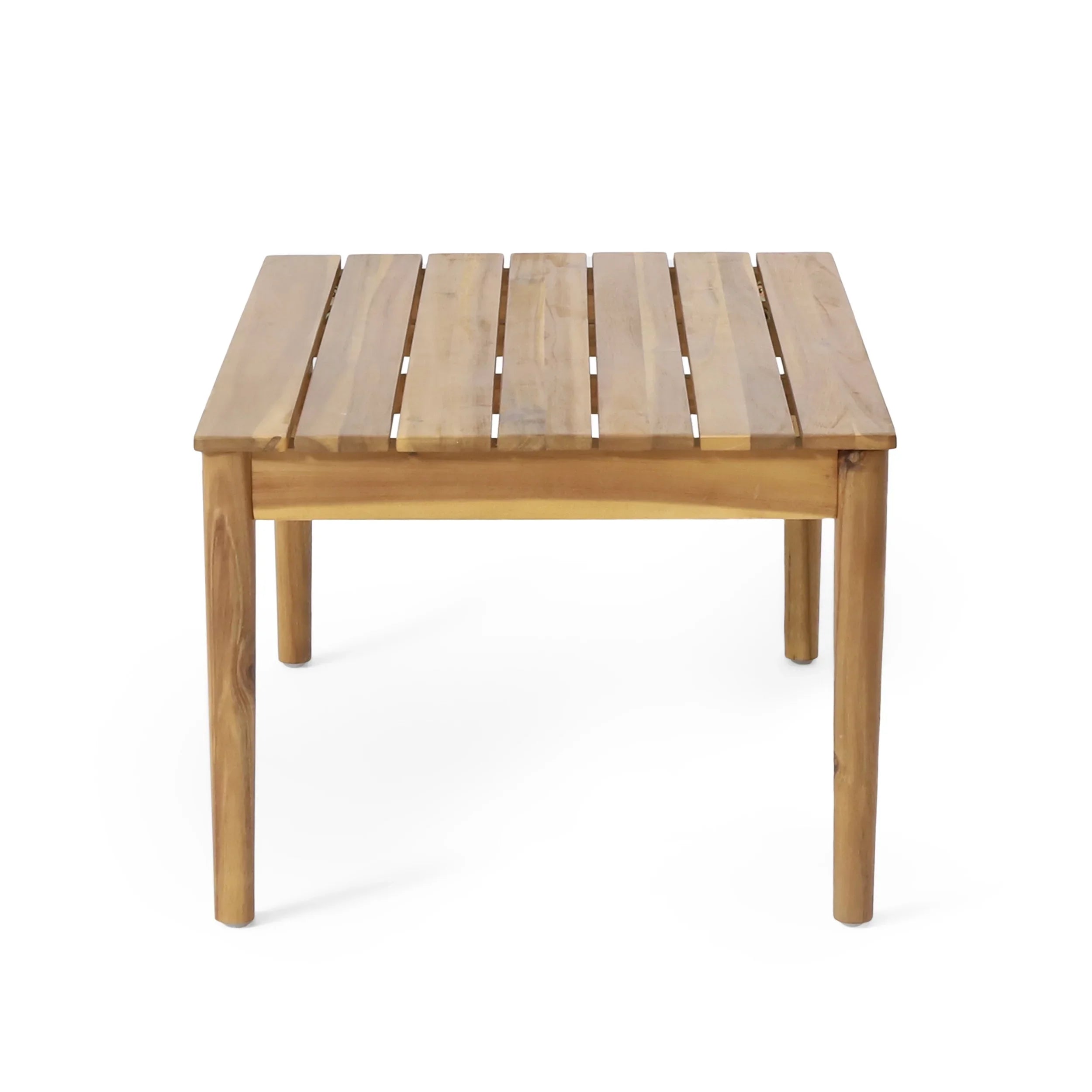 Remuda Wicker and Acacia Wood Outdoor 4 Seater Chat , Gray and Teak
