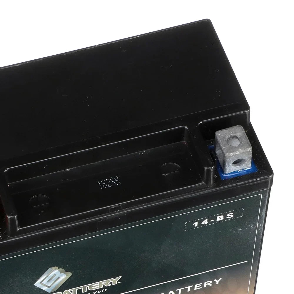 Chrome Battery Ytx14-bs (14-bs 12 Volts,12 Ah, 200 Cca) Motorcycle Battery for Honda Vt1100c, C3, T Shadow (spirit, Aero, A. C. E. Tourer) 1100cc, Years (2001 - 2007)