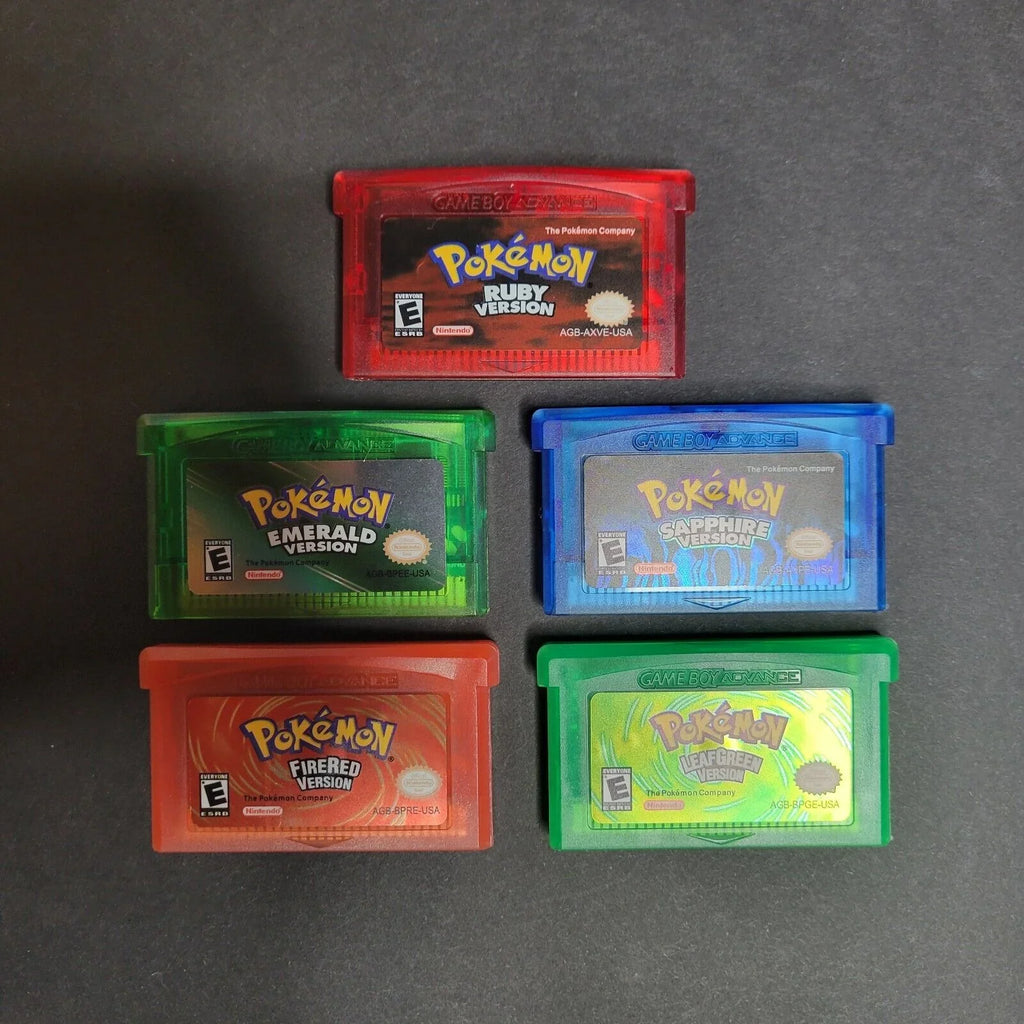 NDSL GBM GBA SP Game Card Ruby/ Sapphire/ Emerald/ Fire Red/ Leaf Green 5 in 1