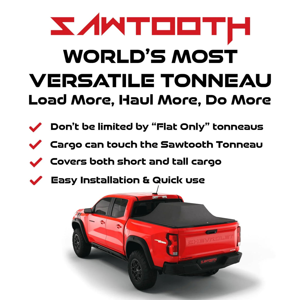 Sawtooth Expandable Tonneau Protection | Fitting with 2019-Present Ram 1500, 2500, 3500 | 5'-7" Bed