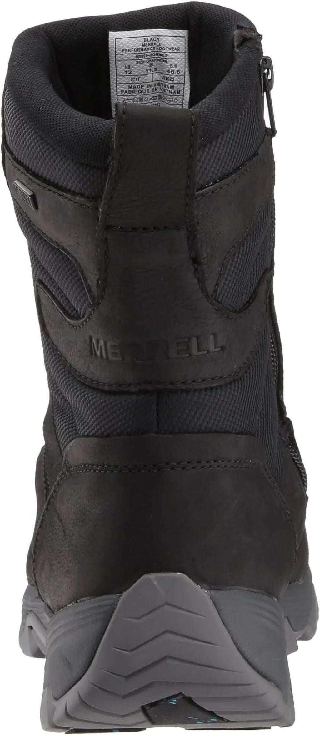 Merrell Men's COLDPACK ICE+ 8" Zip Polar Waterproof Snow Boot, Black, 7 M US