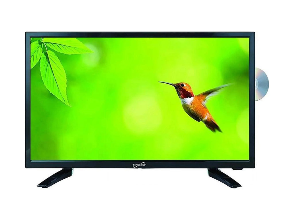 19" Supersonic 12 Volt ACDC LED HDTV with DVD Player USB SD Card Reader and HDMI (SC-1912)