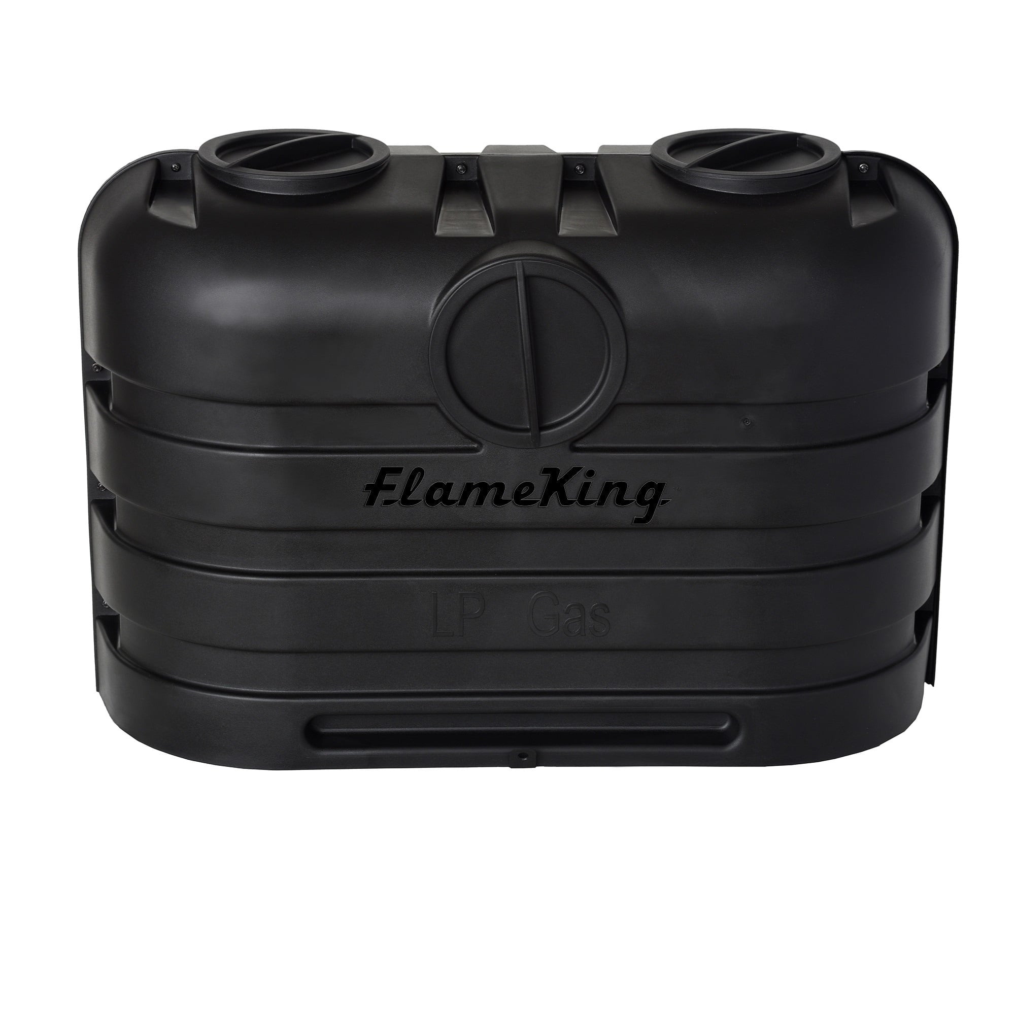 Flame King Heavy Duty Dual 20LB Black Propane Tank Shield for RV, Camper and Travel Trailer