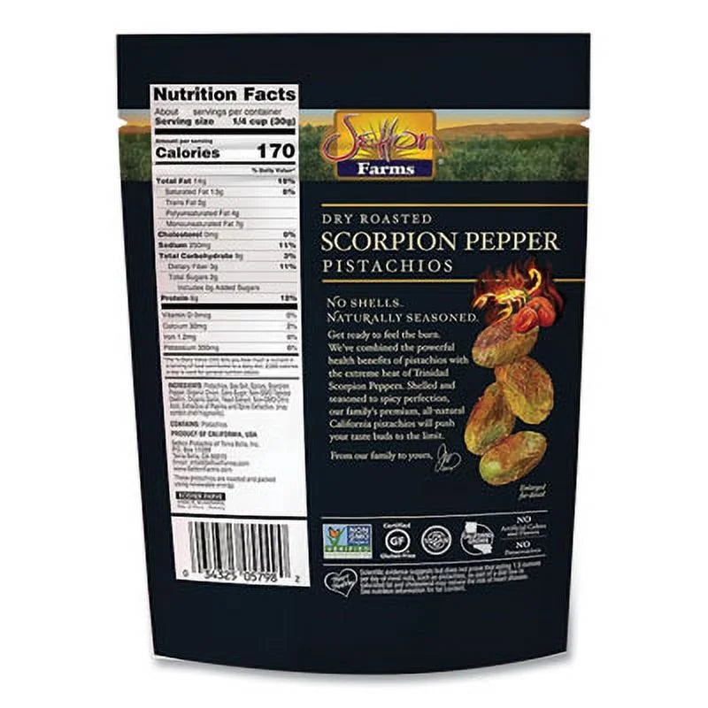 Setton Farms SEF5901 2.5 oz Scorpion Pista Food Nuts