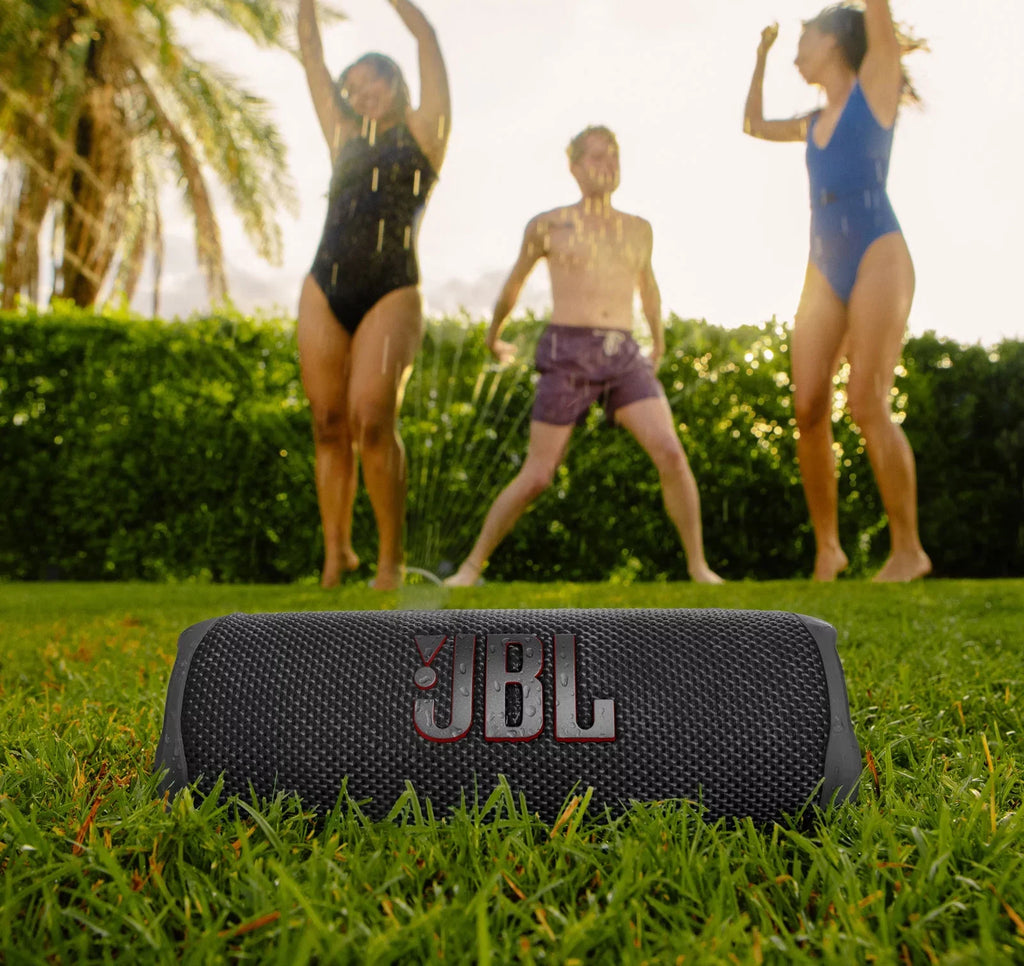 Open Box JBL Flip 6 Gray Portable Bluetooth Speaker