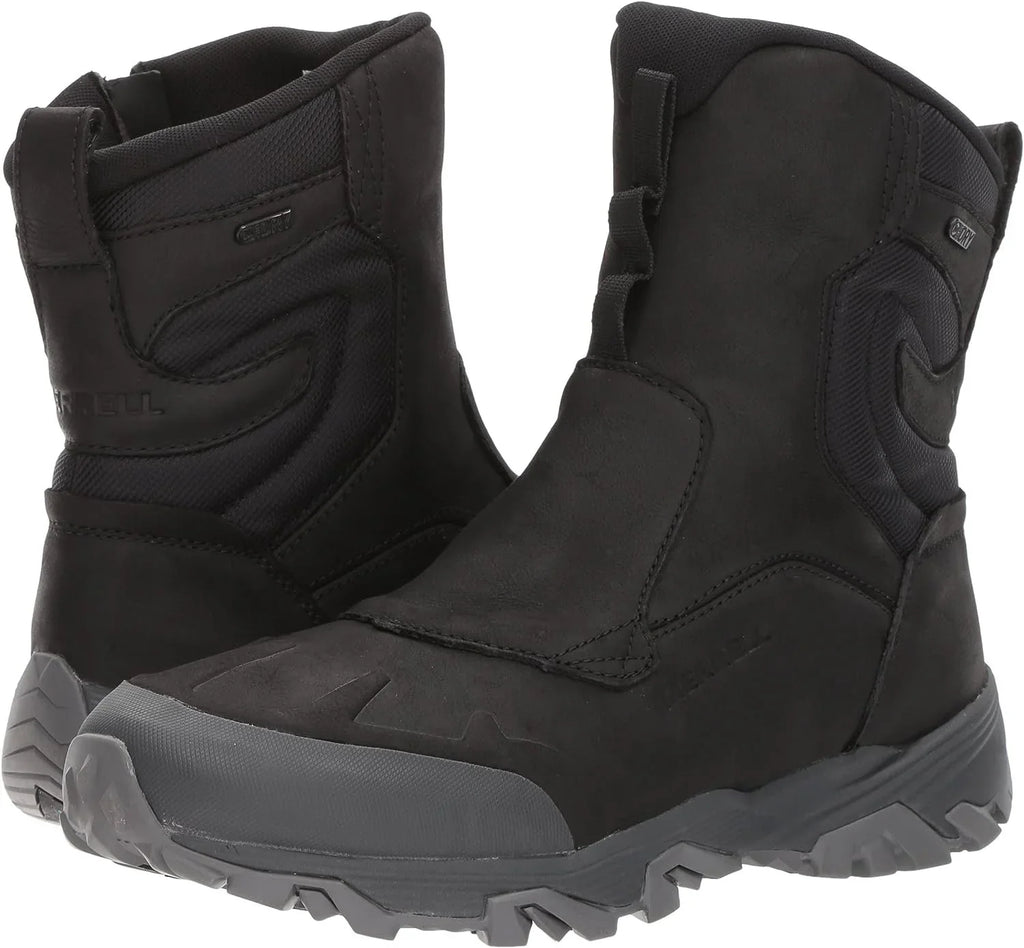 Merrell Men's COLDPACK ICE+ 8" Zip Polar Waterproof Snow Boot, Black, 7 M US