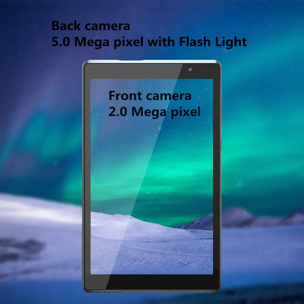 Tablet, 8 inch Android 11 Tablets RAM2GB+ROM32GB Quad Tablet, IPS Screen, 8.0 MP Camera, Wi-Fi, Bluetooth, GPS, FM Tablet PC Black
