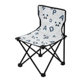 Cartoon Pandas and Alphabet Portable Camping Chair Small for Kids Outdoor Folding Beach Chair Fishing Chair Lawn Chair with Carry Bag
