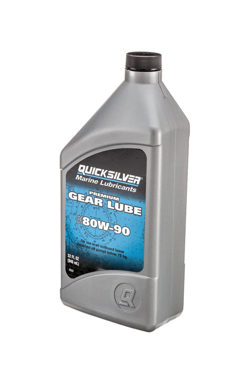 Quicksilver 80W-90 Premium Gear Lube - Marine Engine - 32 Ounce