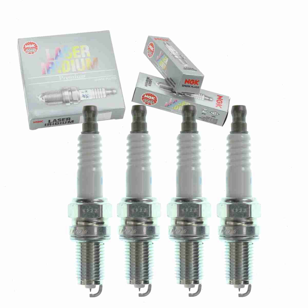 4 pc NGK 93618 Laser Iridium Spark Plugs for 68070507AC SP070507AC SPSP070507AC Ignition Wire Secondary Fits select: 2012-2019 FIAT 500, 2013-2016 DODGE DART