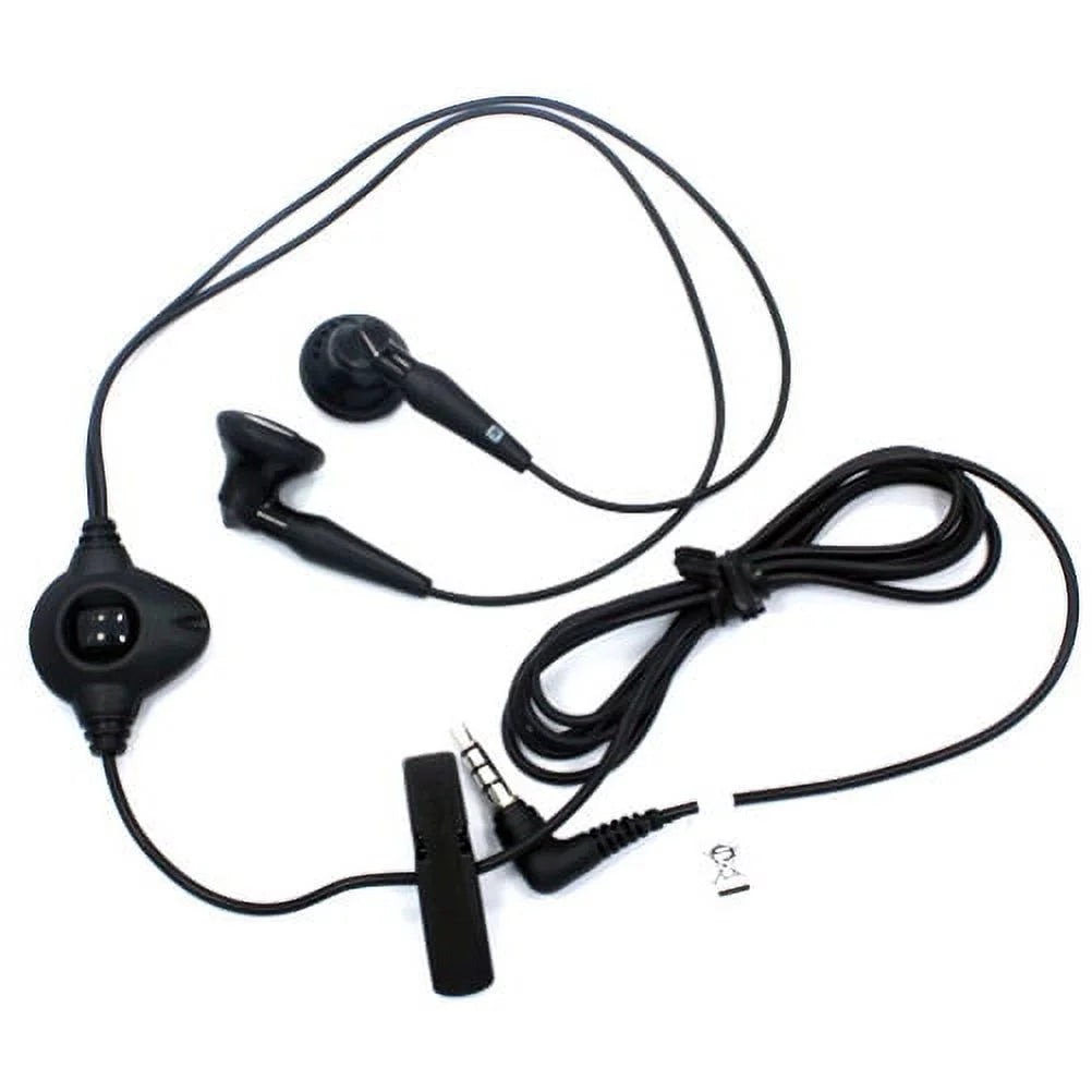 Black Leather Case w Headset OEM 3.5mm Handsfree Earphones L5K for LG G6 G8 ThinQ, G7 ThinQ - Motorola One, Moto X4 X Play G7 Play, Droid Maxx 2 - Nokia 8 - Samsung Galaxy S9, S8 S7 Edge