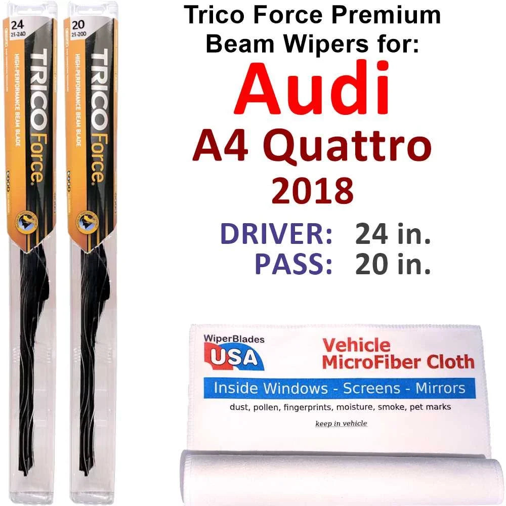 2018 Audi A4 Quattro Performance Beam Wipers (Set of 2)