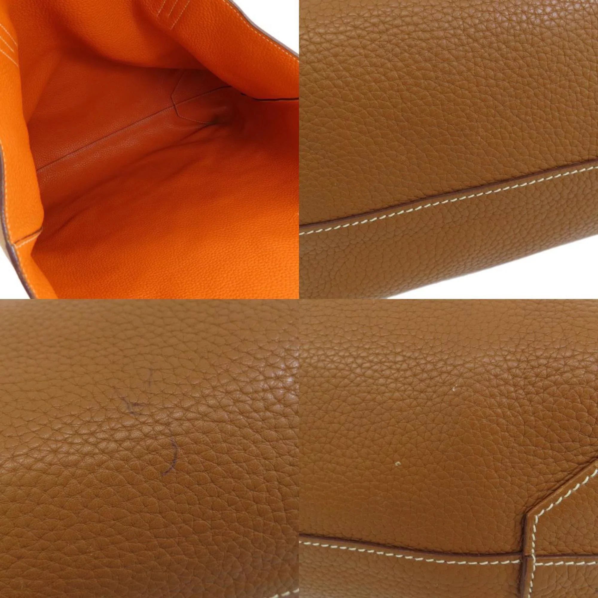 Pre-Owned Hermes double sense 45 gold orange tote bag taurillon ladies HERMES (Good)