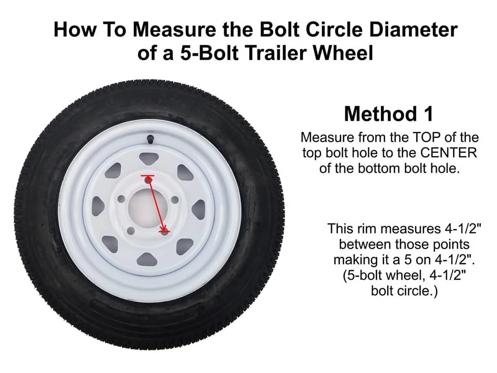 Pair of 5-Bolt On 4-1/2 Inch Trailer Hub Assemblies - Includes (2) Square Stock 1-3/8 Inch To 1-1/16 Inch Tapered Spindles &amp; Bearings