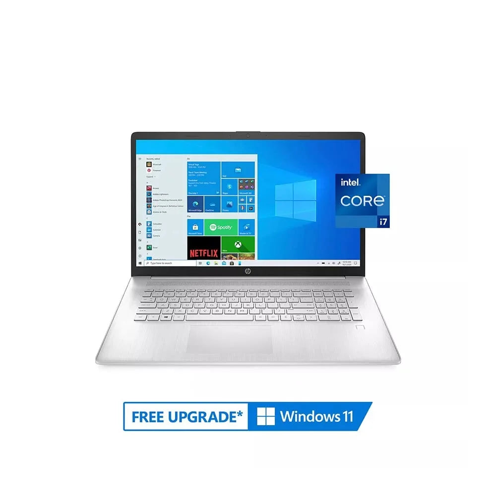 HP 2021 17.3" FHD IPS Laptop Computer, 11th Generation i7-1165G7, 64GB RAM, 2TB PCIe SSD, Backlit Keyboard, Iris Xe Graphics, HD Webcam, HD Audio, Windows OS, Silver, 32GB USB Card